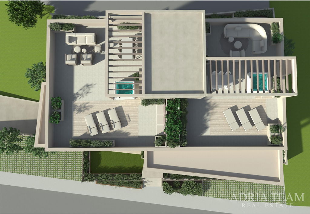 PENTHOUSE S11 S KROVNIM TERASAMA U STAMBENOJ ZGRADI, NOVOGRADNJA - VITRENJAK, ZADAR