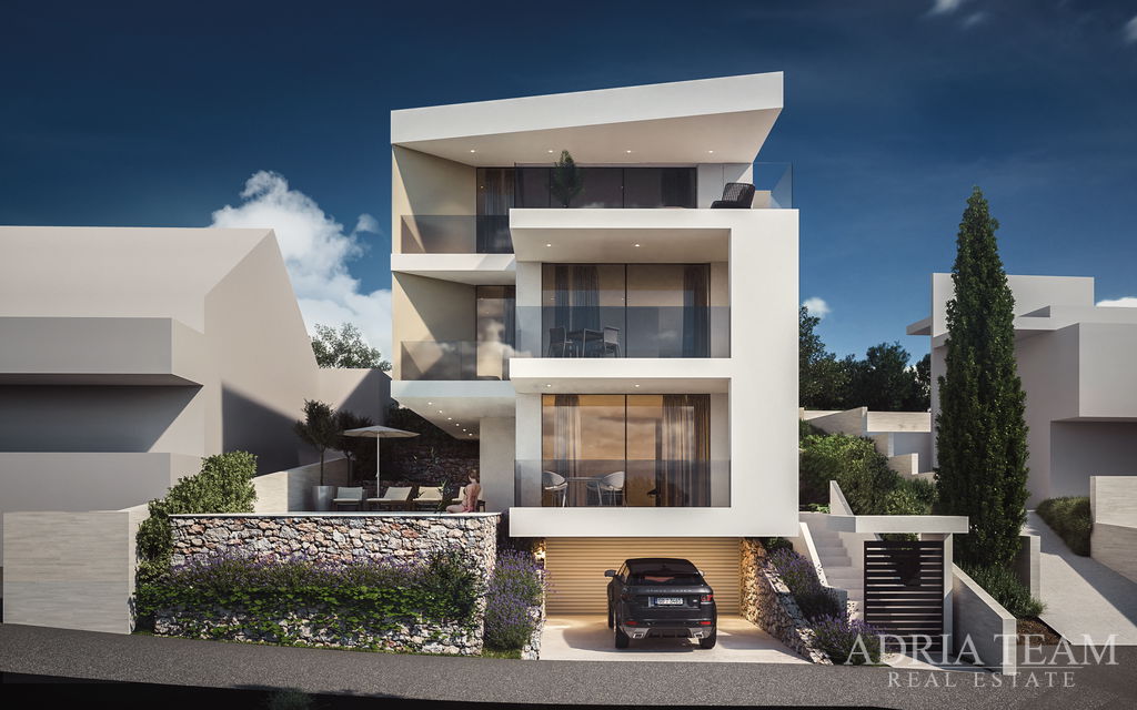 POTPUNO OPREMLJENA VILA UDALJENA 100m OD MORA, PREKRASAN POGLED, VRHUNSKI DIZAJN - ROGOZNICA