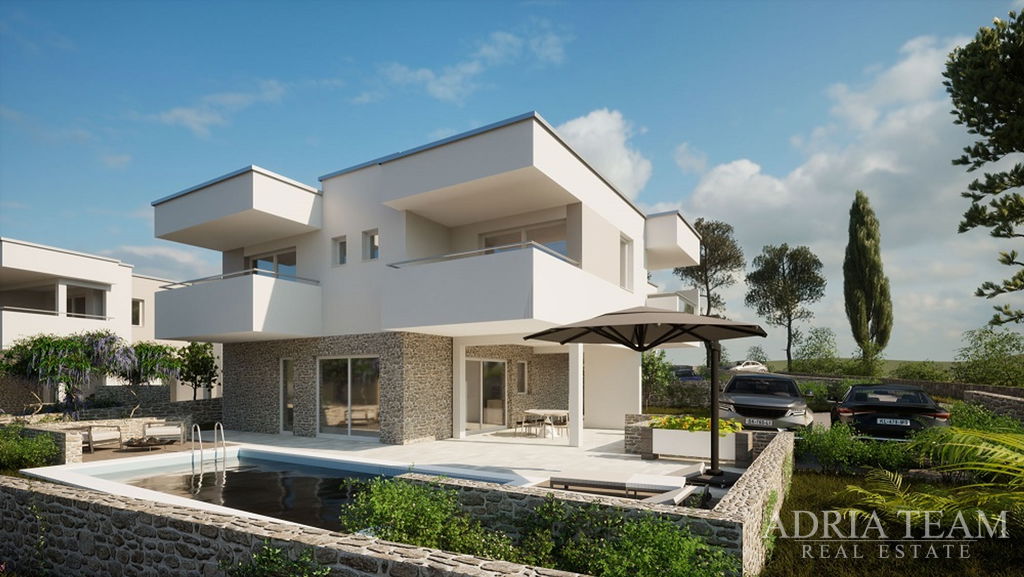 LUKSUZNA VILA, NOVOGRADNJA, PRVI RED DO MORA - STARA NOVALJA, SV. MARIJA