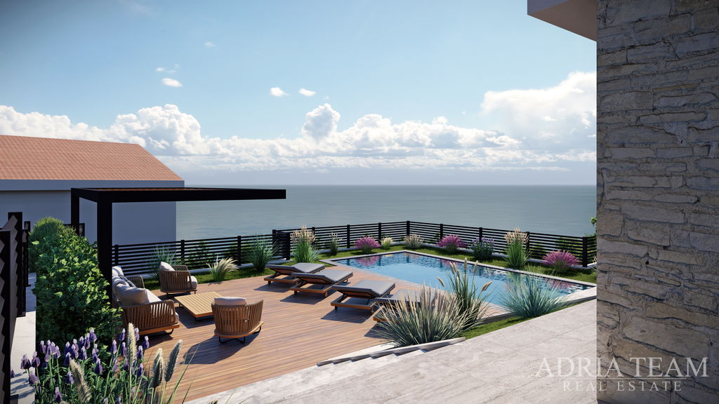 GRAĐEVINSKO ZEMLJIŠTE S DOZVOLOM ZA DVIJE VILE S BAZENOM, TOP POZICIJA - RTINA, RAŽANAC