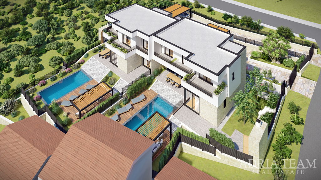 GRAĐEVINSKO ZEMLJIŠTE S DOZVOLOM ZA DVIJE VILE S BAZENOM, TOP POZICIJA - RTINA, RAŽANAC