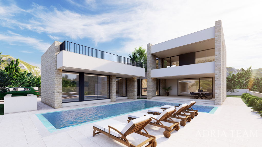 LUKSUZNA VILA, NOVOGRADNJA S POGLEDOM NA MORE - RADOVIN