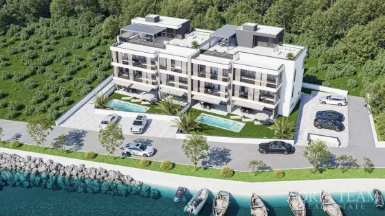 LIJEP APARTMAN NOVOGRADNJA, PRVI RED DO MORA - ZATON nekretnina za prodaju