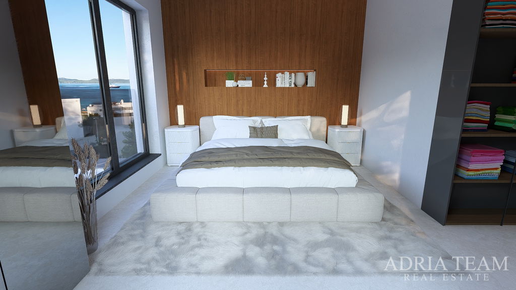 APARTMAN S1 UDALJEN 120m OD MORA, POGLED NA MORE, NOVOGRADNJA - DIKLO, ZADAR