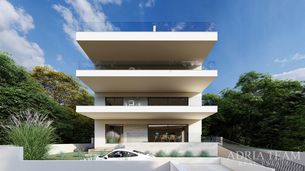 APARTMAN S1 UDALJEN 120m OD MORA, POGLED NA MORE, NOVOGRADNJA - DIKLO, ZADAR