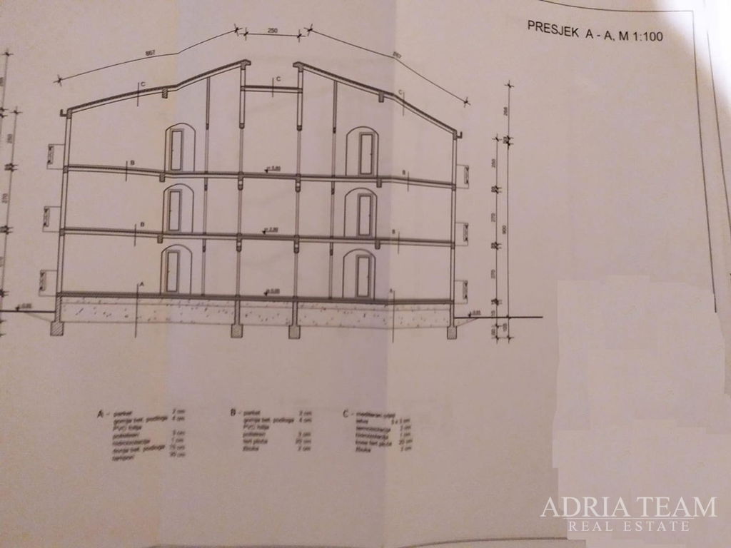GRAĐEVINSKO ZEMLJIŠE S PROJEKTOM, 500 m OD MORA - JASENICE, MASLENICA