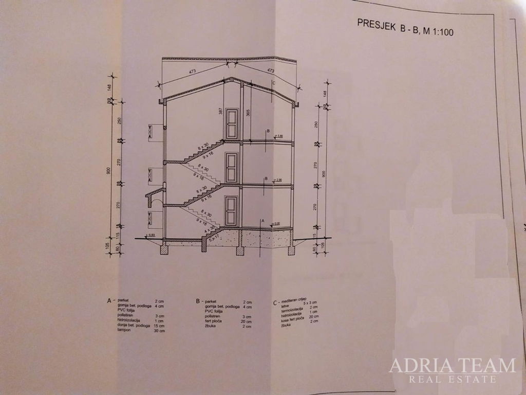 GRAĐEVINSKO ZEMLJIŠE S PROJEKTOM, 500 m OD MORA - JASENICE, MASLENICA