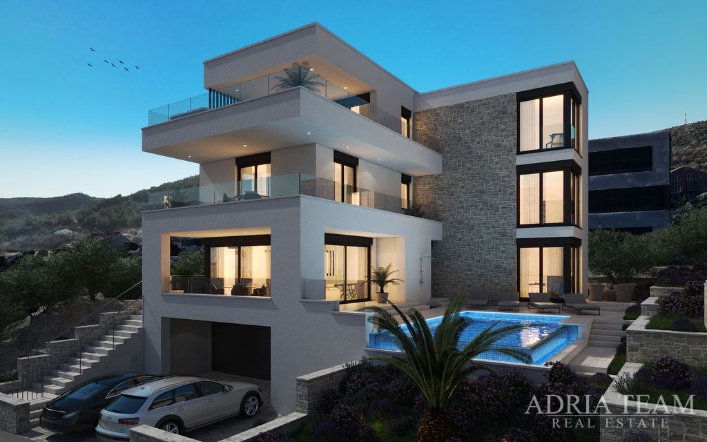 MODERNA VILA, 50m OD MORA, NOVOGRADNJA, PREKRASAN POGLED - VINJERAC