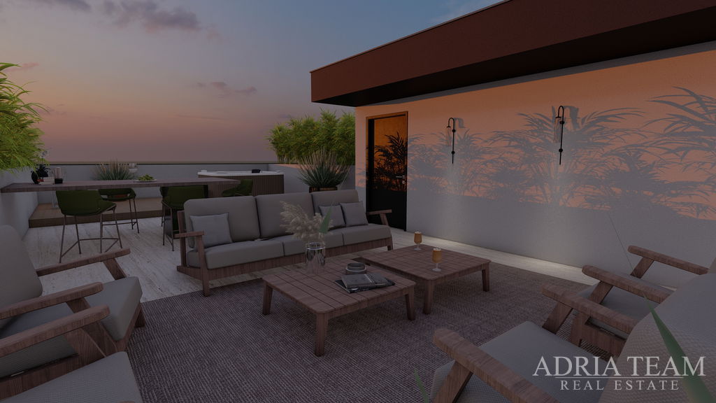 APARTMAN S5, UDALJEN 300m OD PLAŽE, NOVOGRADNJA, POGLED NA MORE - PRIVLAKA