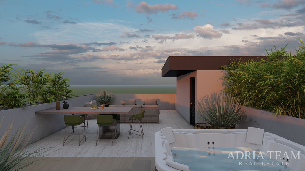 APARTMAN S5, UDALJEN 300m OD PLAŽE, NOVOGRADNJA, POGLED NA MORE - PRIVLAKA