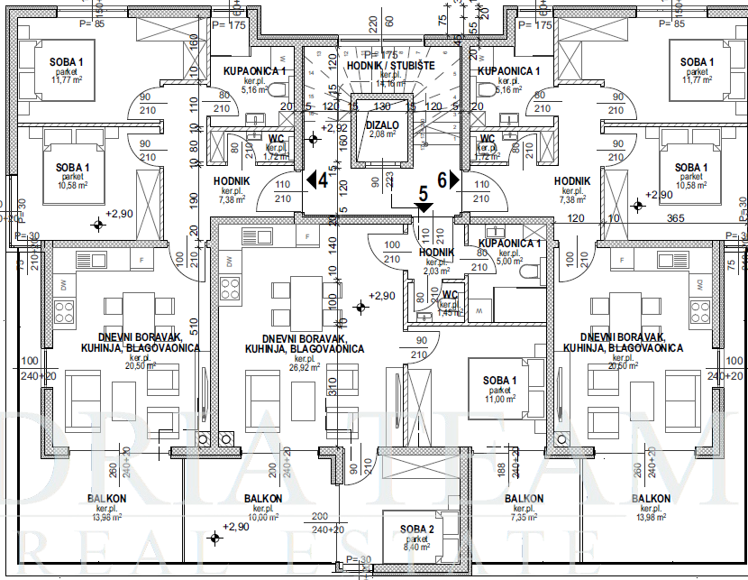 MODERNA NOVOGRADNJA 300m OD MORA - POVLJANA, PAG