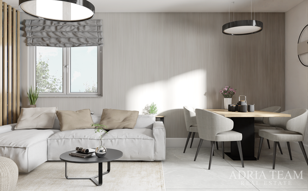 NOVOGRADNJA – 3-SOBAN STAN S DVORIŠTEM – PRIZEMLJE DESNO – OTOK VIR