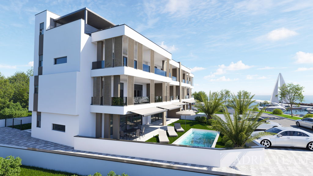 LIJEP APARTMAN NOVOGRADNJA, PRVI RED DO MORA - ZATON, NIN