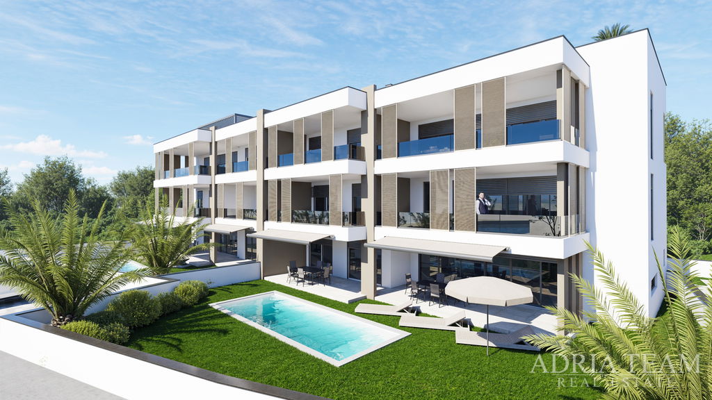 LIJEP APARTMAN NOVOGRADNJA, PRVI RED DO MORA - ZATON, NIN