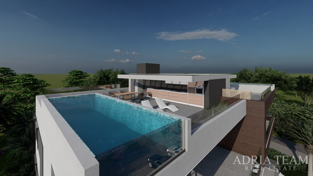 PENTHOUSE S POGLEDOM NA MORE, 20m OD MORA – ZATON, NIN