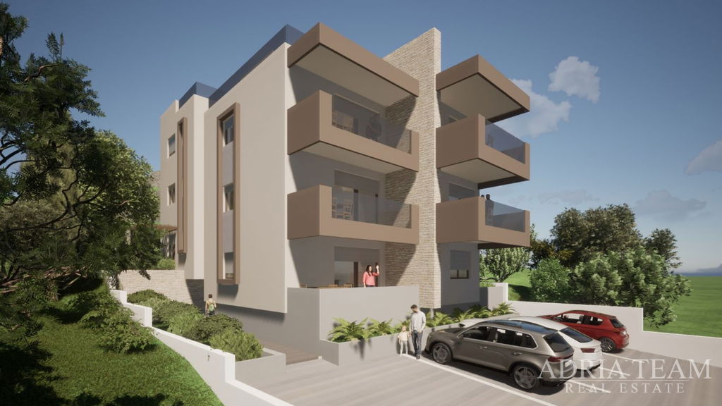 APARTMAN S2 U NOVOGRADNJI, UDALJENI 200m OD MORA - SELINE