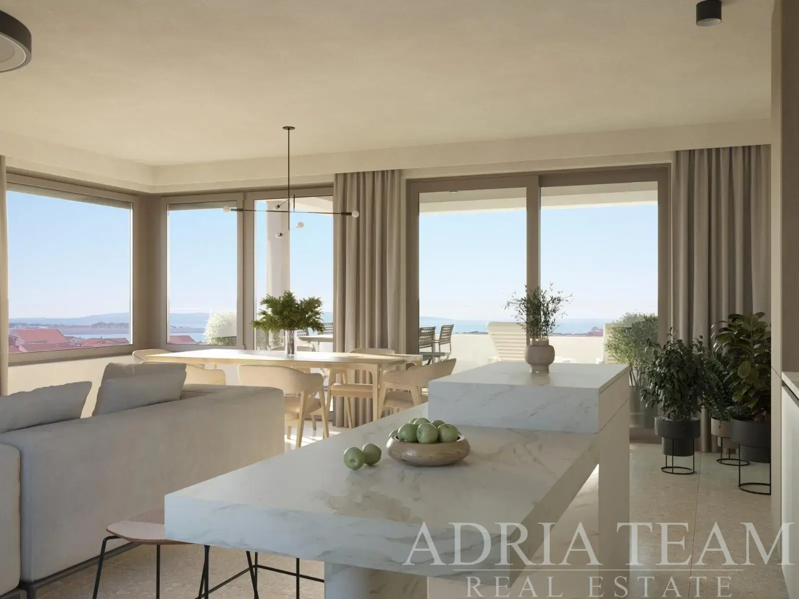 PENTHOUSE S PREKRASNIM POGLEDOM NA MORE - POVLJANA, PAG