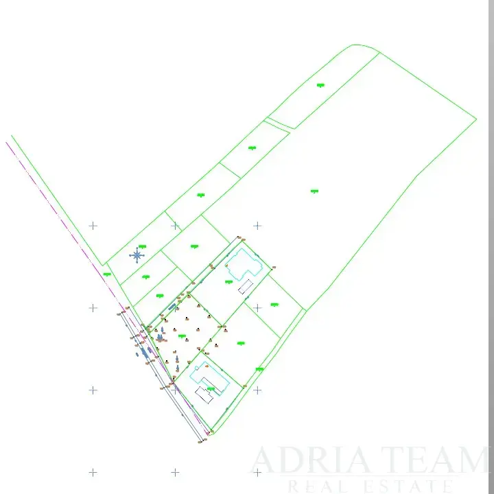 ATRAKTIVNO GRAĐEVINSKO ZEMLJIŠTE S IDEJNIM PROJEKTOM - MOLAT, BREGULJE