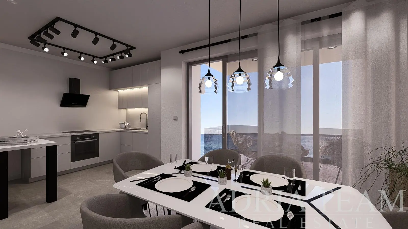 EKSKLUZIVAN PENTHOUSE S PROSTRANOM TERASOM I VIŠE VANJSKIH PROSTORA – MANDRE, PAG